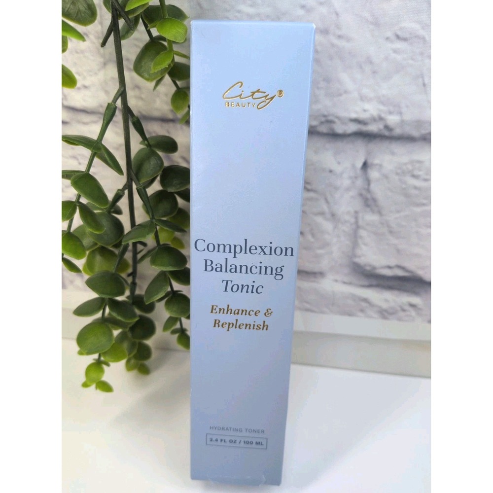 BIG 3.4oz NIB!💙City Beauty Face Complexion Balancing Tonic Toner Replenish Skin